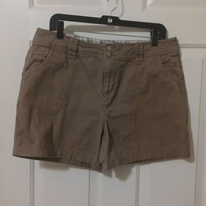 Dressbarn size 12 shorts, brown